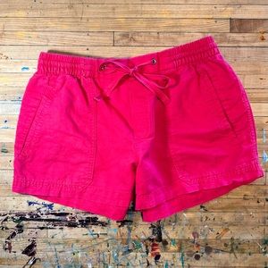 Small Bright Pink Casual Shorts
